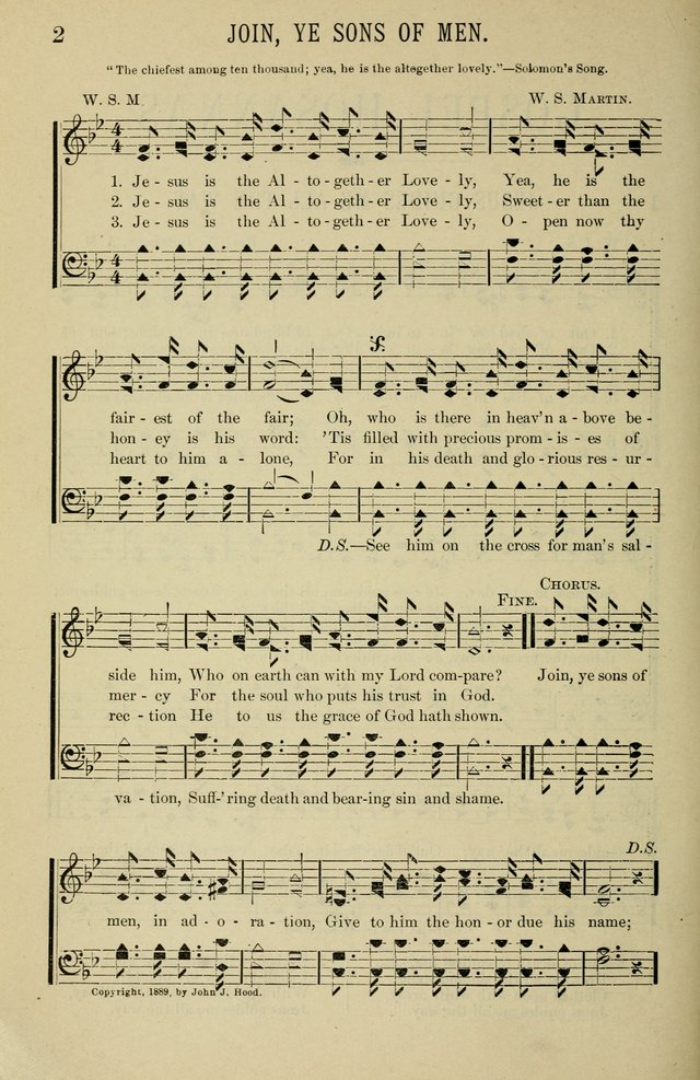 Gospel Hosannas: A Choice Collection of Hymns and Tunes for use in Evangelistic, Brotherhood and Mission Meetings, Sunday School, Etc. page 2