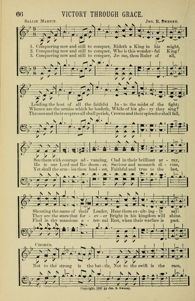 Gospel Hosannas: A Choice Collection of Hymns and Tunes for use in Evangelistic, Brotherhood and Mission Meetings, Sunday School, Etc. page 66