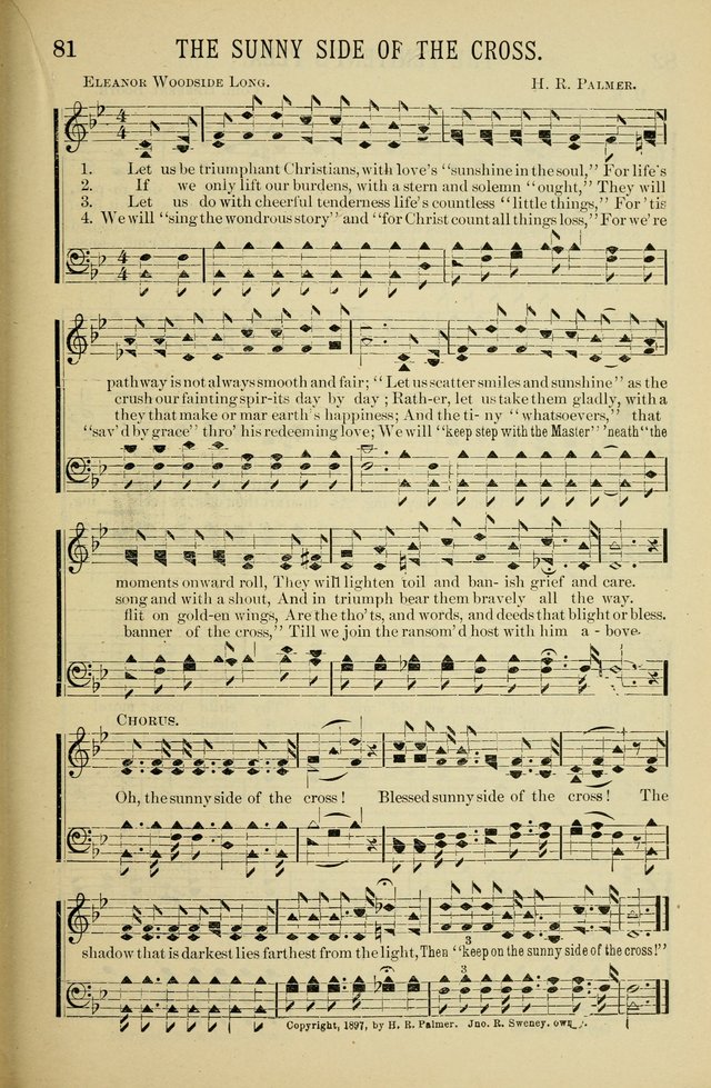 Gospel Hosannas: A Choice Collection of Hymns and Tunes for use in Evangelistic, Brotherhood and Mission Meetings, Sunday School, Etc. page 81