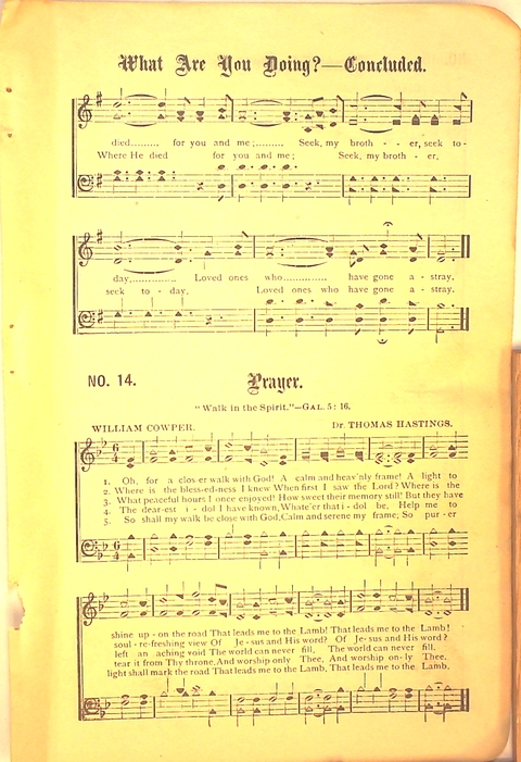Glad Hosannas: a winnowed collection of new and old songs for Christian work and worship page 17