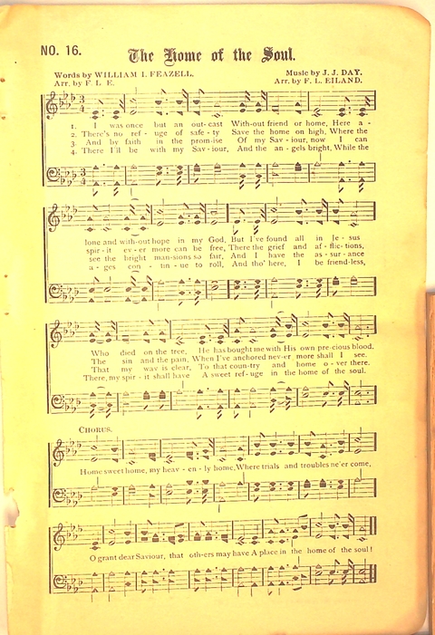 Glad Hosannas: a winnowed collection of new and old songs for Christian work and worship page 19