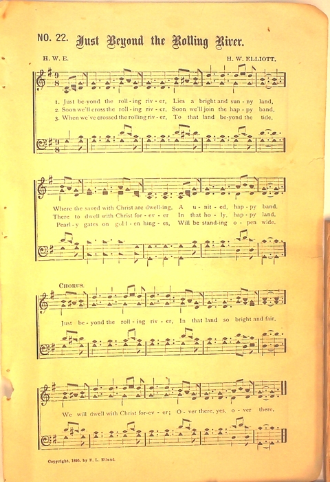Glad Hosannas: a winnowed collection of new and old songs for Christian work and worship page 25