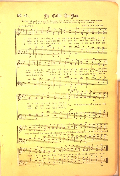 Glad Hosannas: a winnowed collection of new and old songs for Christian work and worship page 47