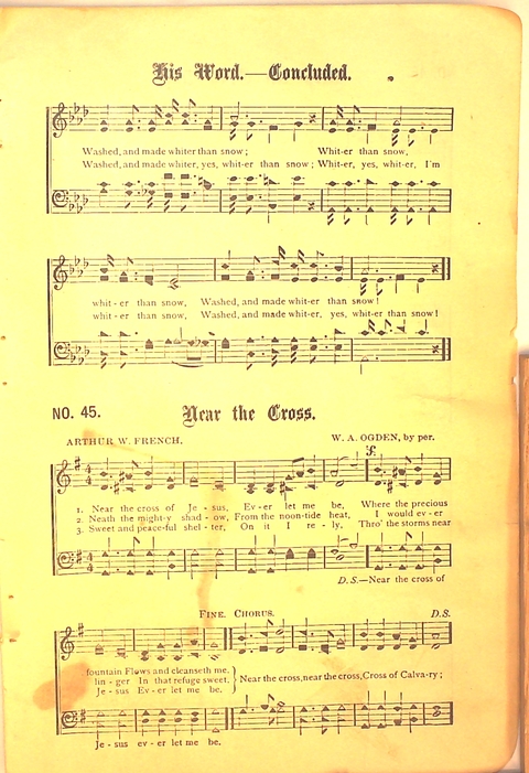 Glad Hosannas: a winnowed collection of new and old songs for Christian work and worship page 51