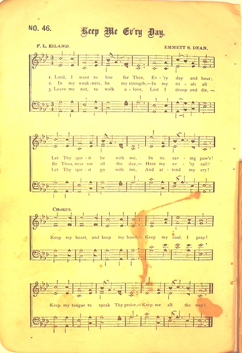 Glad Hosannas: a winnowed collection of new and old songs for Christian work and worship page 52