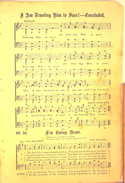 Glad Hosannas: a winnowed collection of new and old songs for Christian work and worship page 61