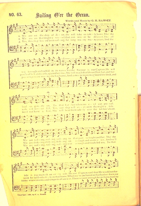 Glad Hosannas: a winnowed collection of new and old songs for Christian work and worship page 72