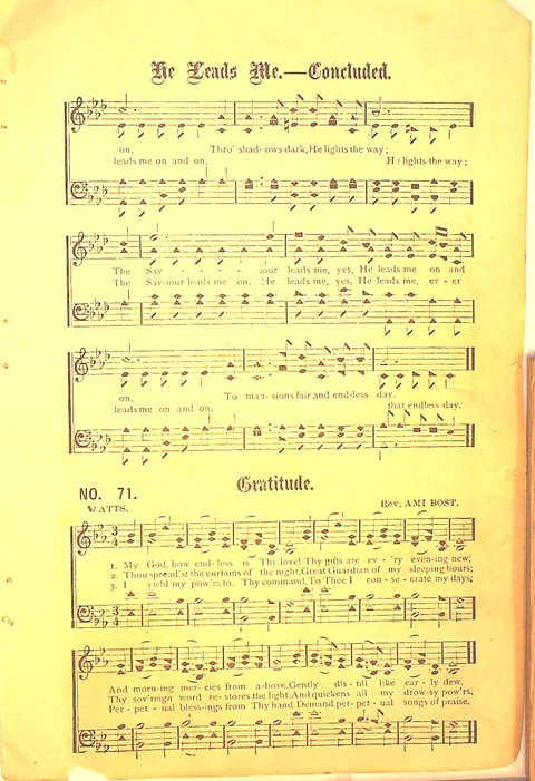 Glad Hosannas: a winnowed collection of new and old songs for Christian work and worship page 81