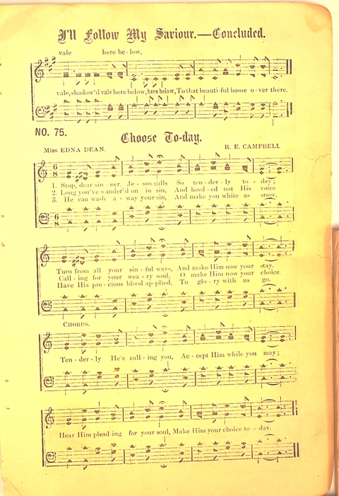 Glad Hosannas: a winnowed collection of new and old songs for Christian work and worship page 85
