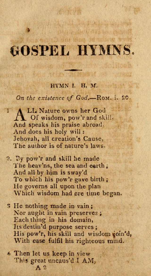 The Gospel Hymn Book: being a selection of hymns, composed by different authors designed for the use of the church universal and adapted to public and private devotion page 5