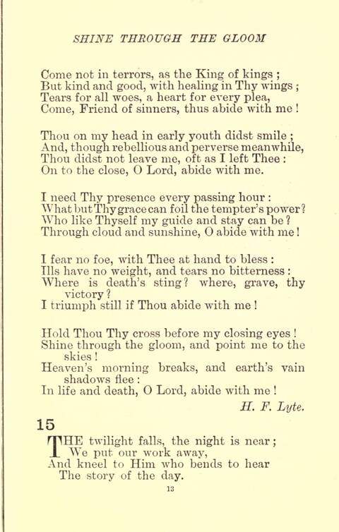 The Golden Hymn Book page 13