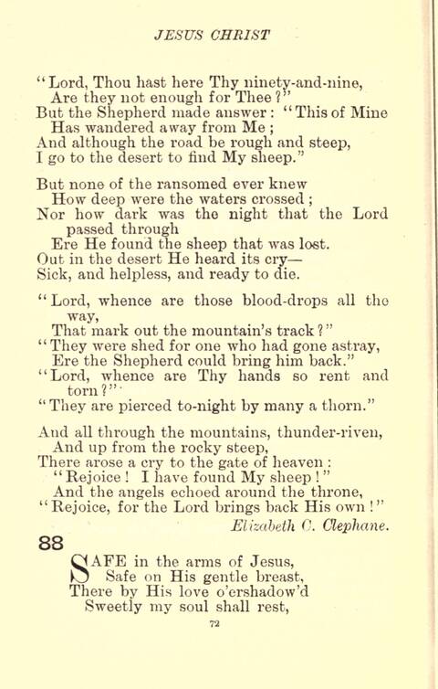 The Golden Hymn Book page 72