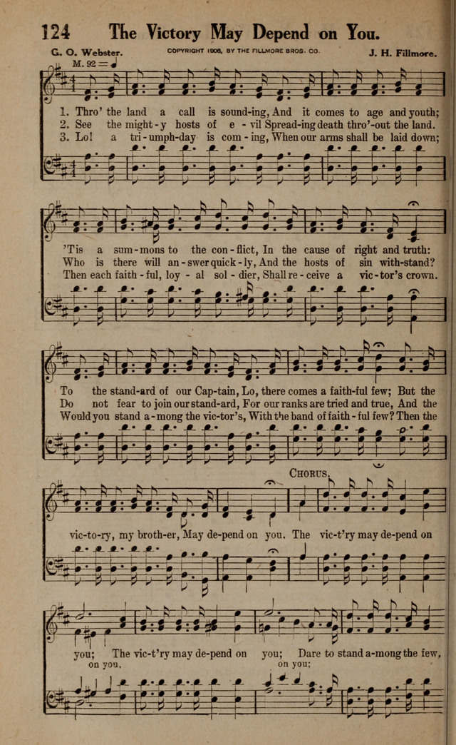 Gospel Hymns and Songs: for the Church, Sunday School and Evangelistic Services page 124