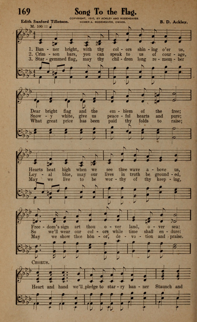 Gospel Hymns and Songs: for the Church, Sunday School and Evangelistic Services page 168