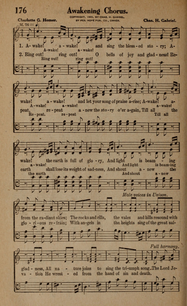 Gospel Hymns and Songs: for the Church, Sunday School and Evangelistic Services page 182