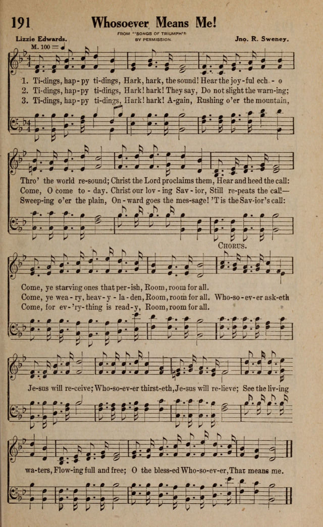 Gospel Hymns and Songs: for the Church, Sunday School and Evangelistic Services page 197