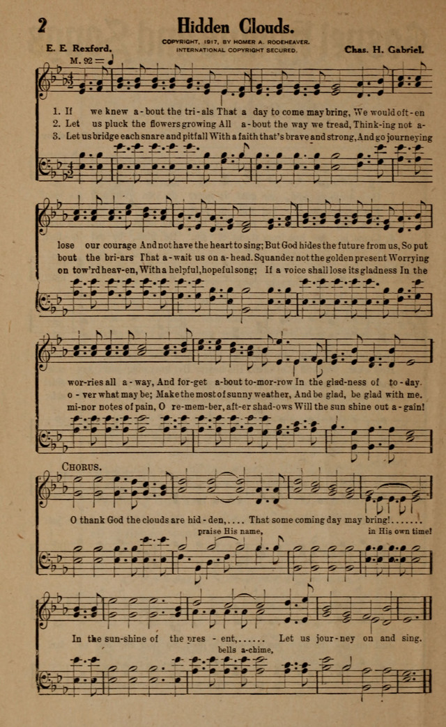 Gospel Hymns and Songs: for the Church, Sunday School and Evangelistic Services page 2