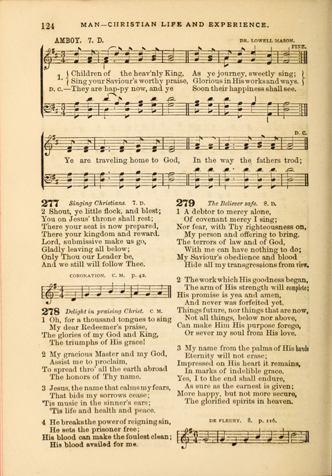 Gospel Hymn and Tune Book: a choice collection of Hymns and Music, old and new, for use in Prayer Meetings, Family Circles, and Church Service page 122
