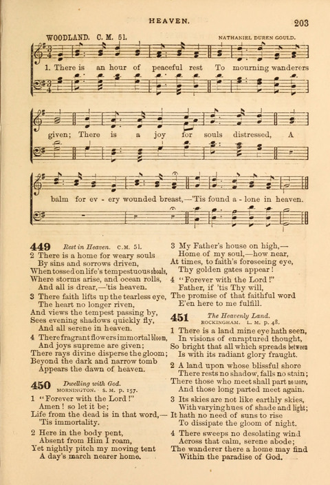 Gospel Hymn and Tune Book: a choice collection of Hymns and Music, old and new, for use in Prayer Meetings, Family Circles, and Church Service page 201