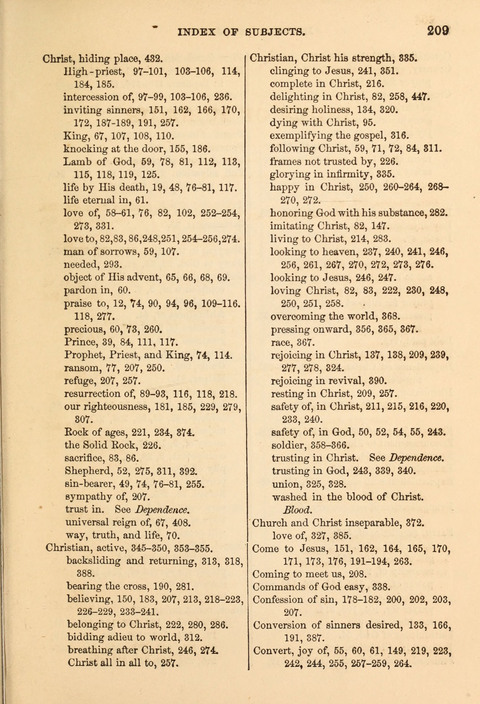 Gospel Hymn and Tune Book: a choice collection of Hymns and Music, old and new, for use in Prayer Meetings, Family Circles, and Church Service page 207