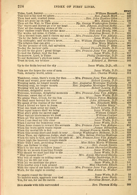 Gospel Hymn and Tune Book: a choice collection of Hymns and Music, old and new, for use in Prayer Meetings, Family Circles, and Church Service page 222