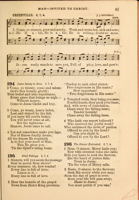 Gospel Hymn and Tune Book: a choice collection of Hymns and Music, old and new, for use in Prayer Meetings, Family Circles, and Church Service page 79