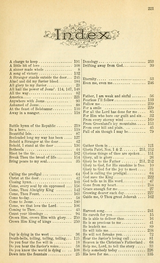 Glorious Hymns: with supplement page 226