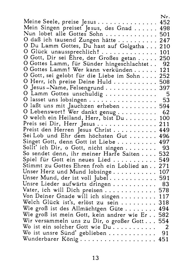 Glaubenslieder page xiv