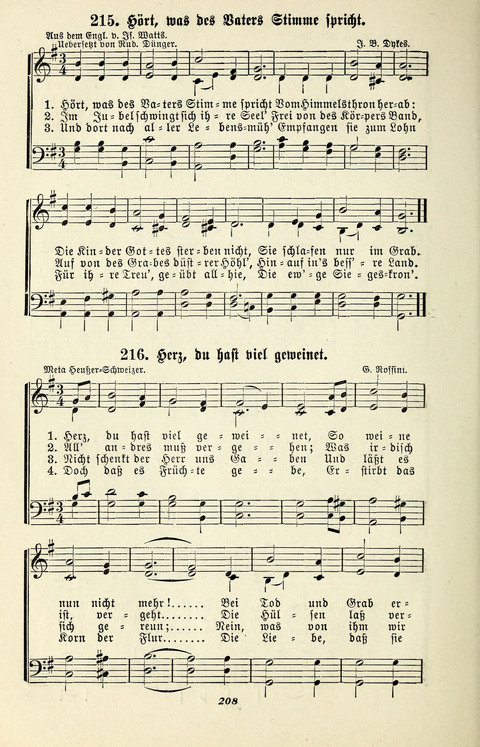 Glockenklänge: eine Liedersammlung für Sonntagschulen und Jugendvereine page 206