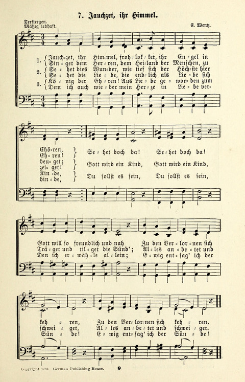 Glockenklänge: eine Liedersammlung für Sonntagschulen und Jugendvereine page 7