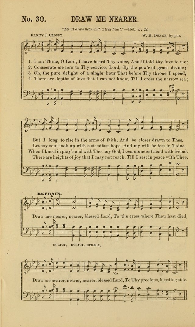 Gospel Music : A Choice Collection of Hymns and Melodies New and Old for Gospel, Revival, Prayer and Social Meetings, Family Worship, etc.  page 30