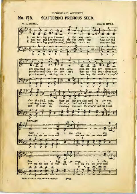 Gospel Praise: a collection of new and old hymns and tunes for all occasions of Christian work and worship page 168