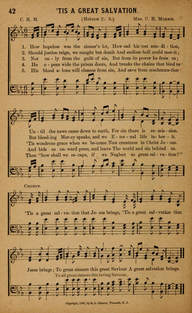 Gospel Praises: for use in meetings of Christian worship page 42