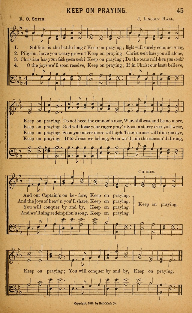 Gospel Praises: for use in meetings of Christian worship page 45