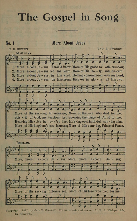 The Gospel in Song: as used in the Anderson Gospel Crusades page 5