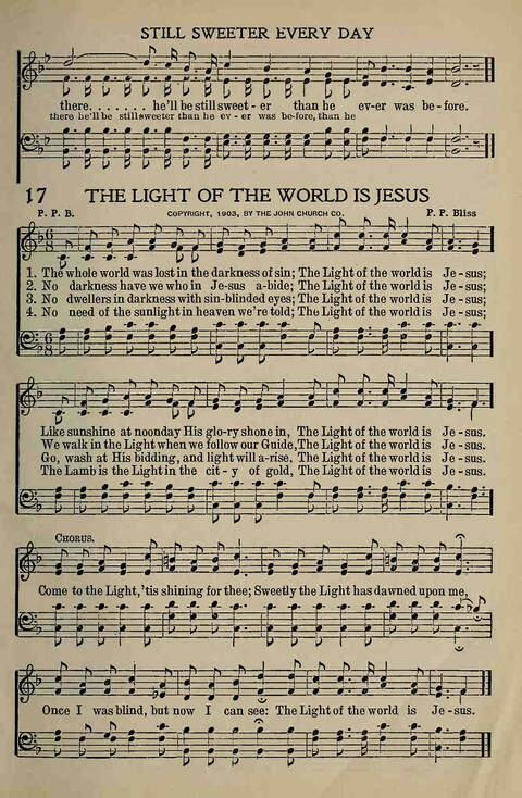 The Gospel in Song: for Use in Evangelistic Meetings or Any Service of the Church page 17