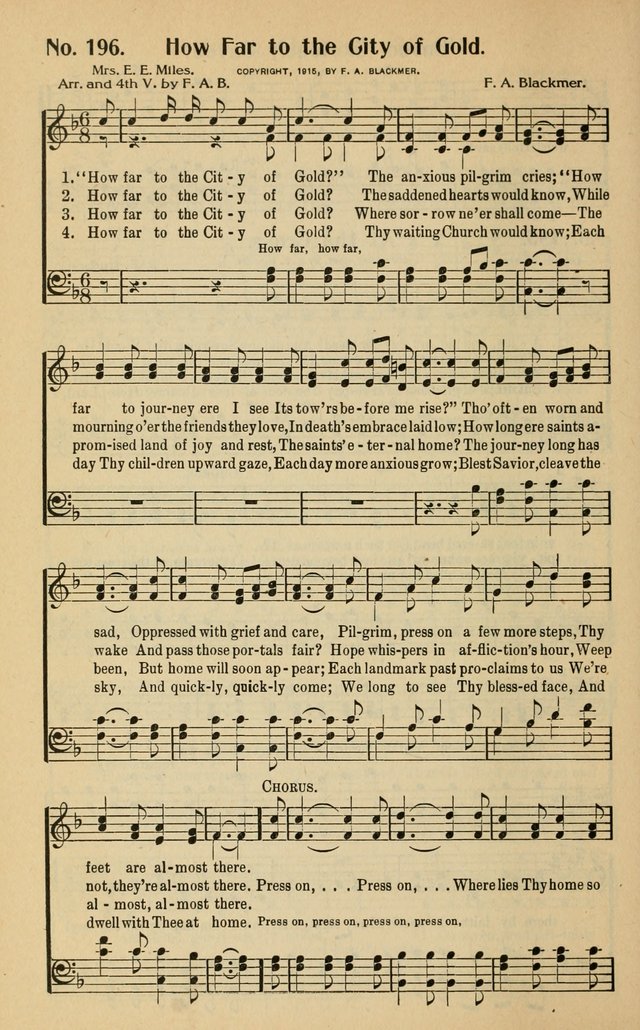 The Golden Sheaf No. 2: a collection of gospel hymns, new and old, responsive readings, hymns for the Sunday school, young people