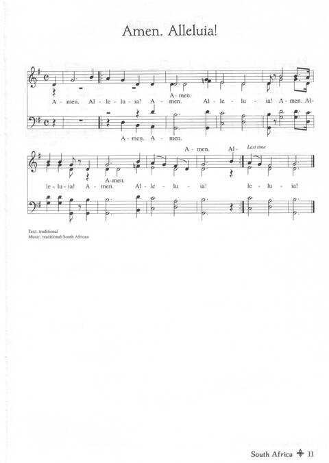 Global Songs 2: songs of faith, hope, and liberation from the church aroundd the world page 11