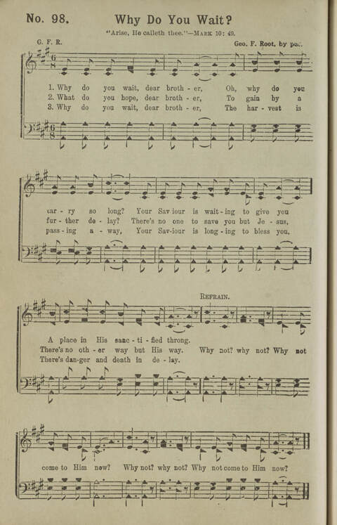 Gospel Songs Number Three: designed for use in Christian work and worship page 100