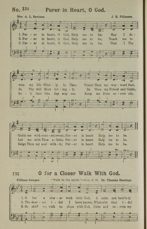 Gospel Songs Number Three: designed for use in Christian work and worship page 134