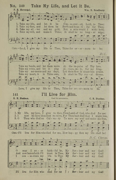 Gospel Songs Number Three: designed for use in Christian work and worship page 138