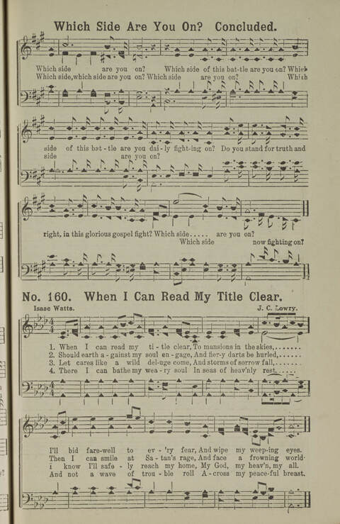 Gospel Songs Number Three: designed for use in Christian work and worship page 155