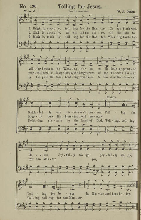 Gospel Songs Number Three: designed for use in Christian work and worship page 184