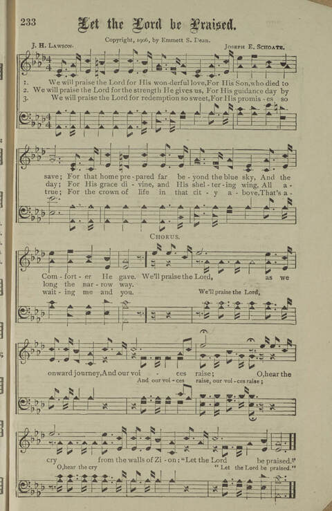 Gospel Songs Number Three: designed for use in Christian work and worship page 223