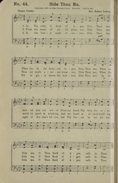 Gospel Songs Number Three: designed for use in Christian work and worship page 48