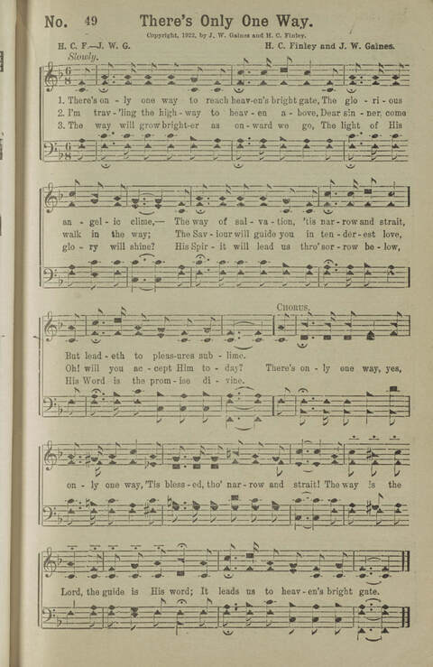 Gospel Songs Number Three: designed for use in Christian work and worship page 53