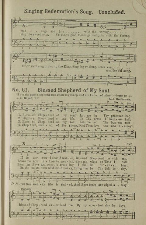 Gospel Songs Number Three: designed for use in Christian work and worship page 65
