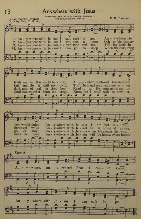 Great Songs of the Church. number two: a treasury of six hundred sacred songs suitable for all services of the church page 17