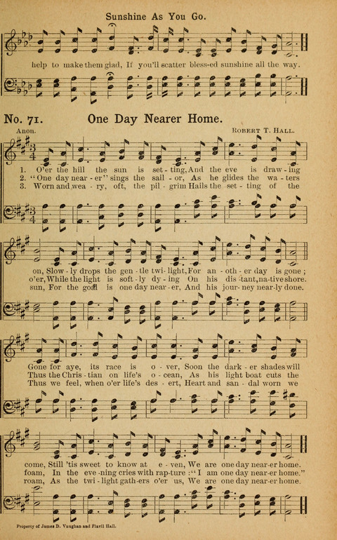 Golden Songs of Glory page 71