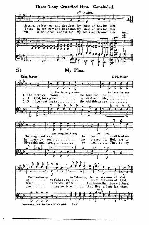 Gospel Songs for Men: a Collection of Quartets and Choruses for Male Voices page 51